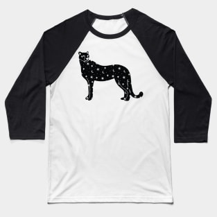 Cosmic Tiger Black Baseball T-Shirt